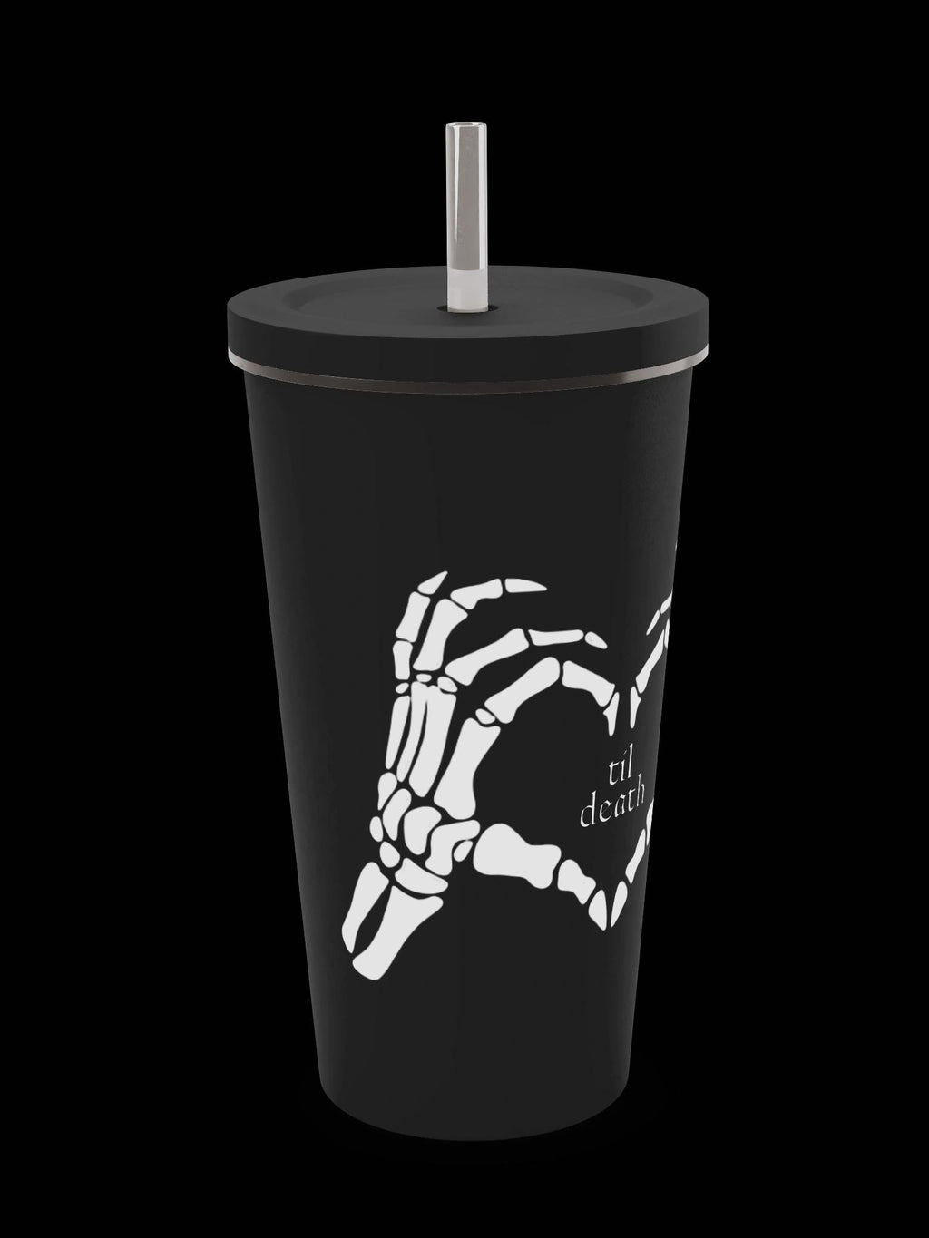 Tumbler with Straw, Til Death | Bride Drink Tumbler