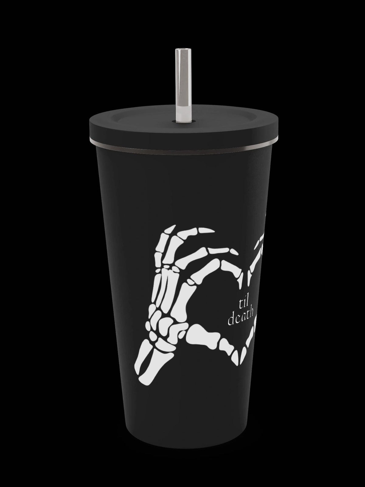 Tumbler with Straw, Til Death | Bride Drink Tumbler