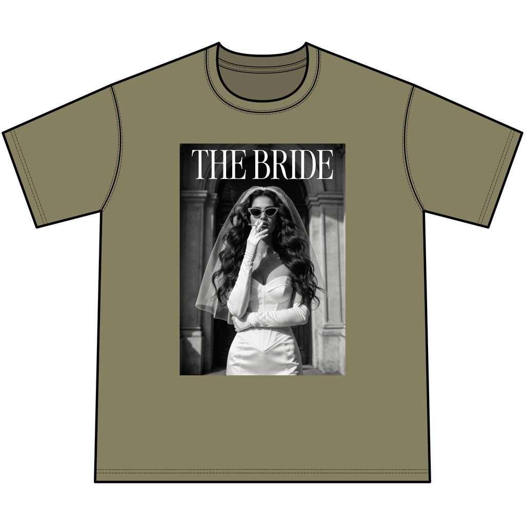 The Bride photo tee T-Shirt | Vintage bridal portrait graphic