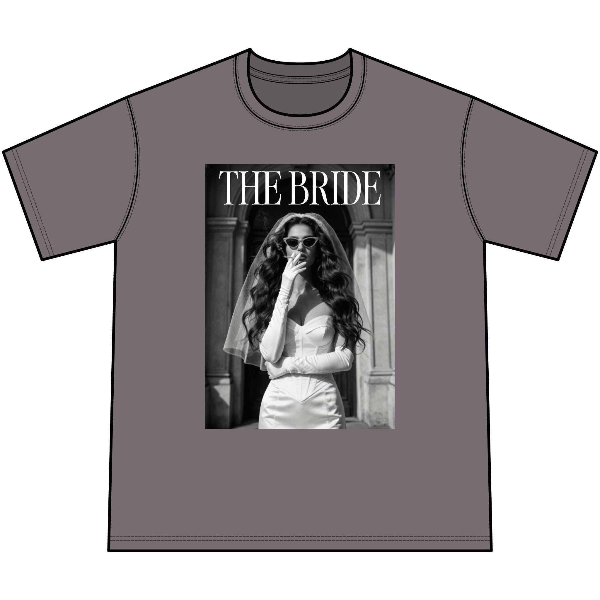 The Bride photo tee T-Shirt | Vintage bridal portrait graphic