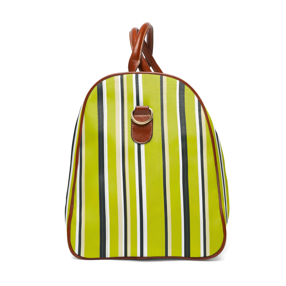 Chartreuse Bachelorette & Wedding Weekender Bag | Striped Duffle, Beach Weekend Tote