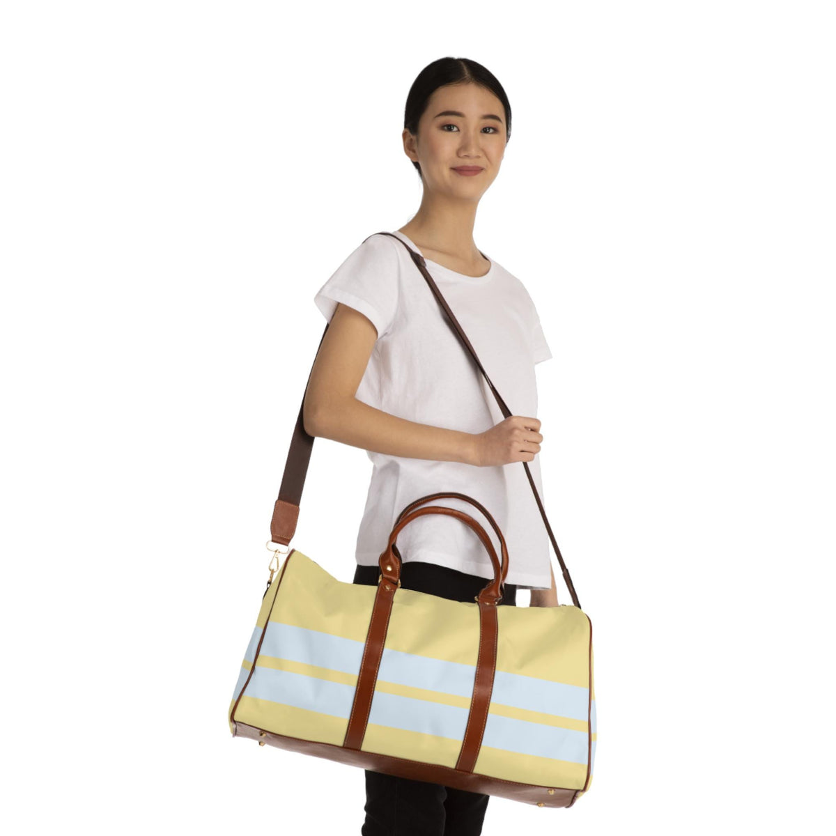 Coastal Vibe Bachelorette & Wedding Weekend Weekender Bag | Nautical Beach Tote