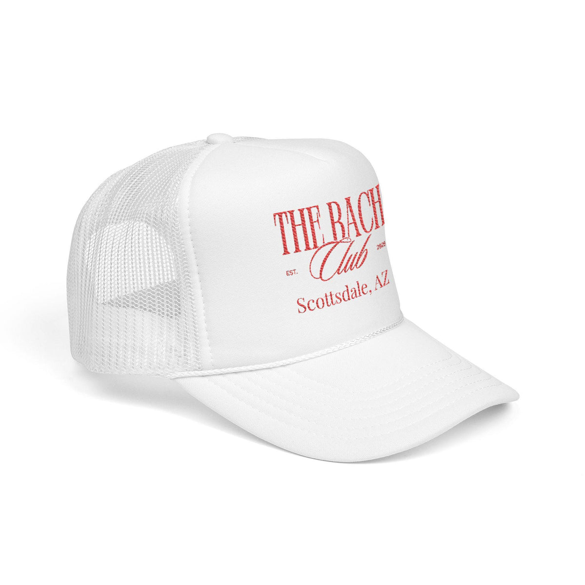 The Bach Club Bachelorette Trucker Hat | Retro, Red & Personalized