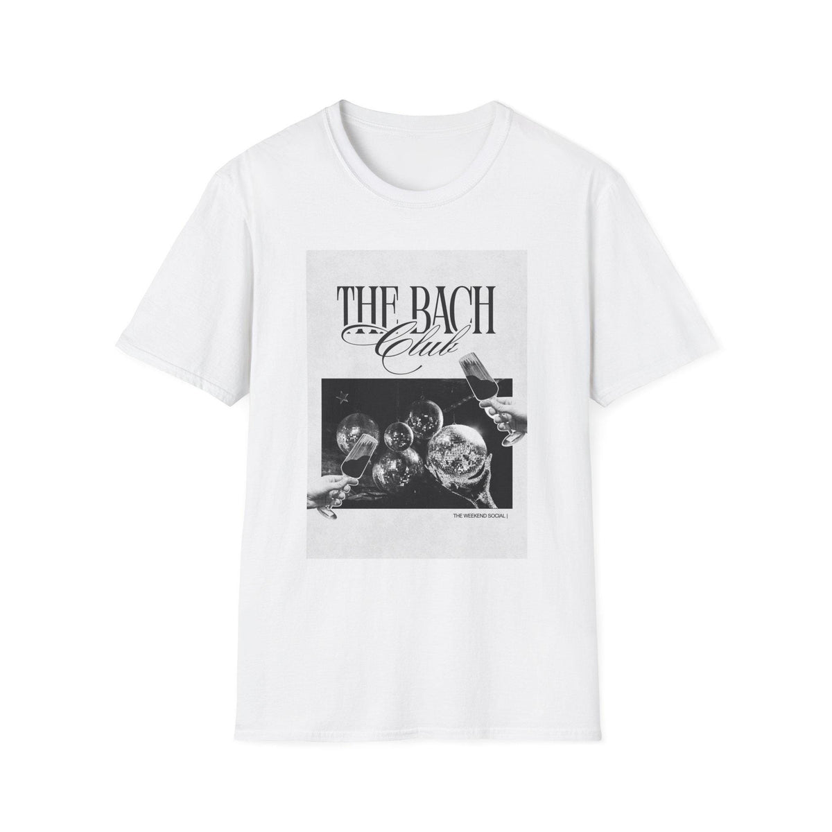 The Bach Club T-Shirt | Black & White Retro Vintage Typography | Bachelorette Tee
