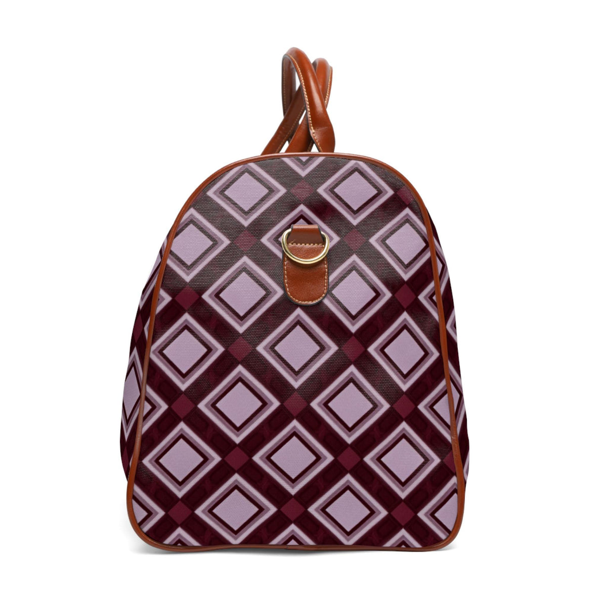 Burgundy Geometric Weekender Bag | Bachelorette & Wedding Weekend Travel