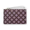 Burgundy Geometric Diamond Bachelorette Clutch | Bachelorette Wedding Weekend Essential