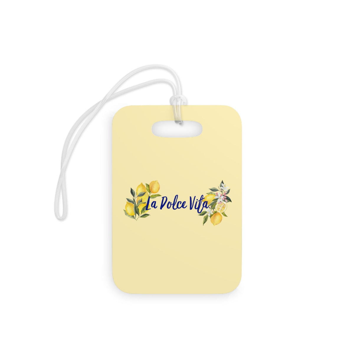 La Dolce Vita Lemon Luggage Tags | Bachelorette Travel ID