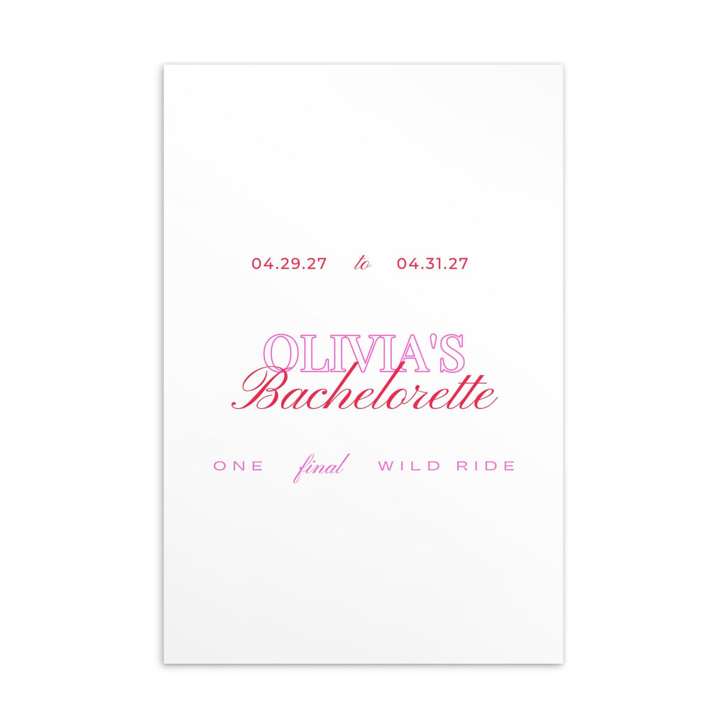 Bachelorette Invitation | Disco Cowgirl theme | One final ride