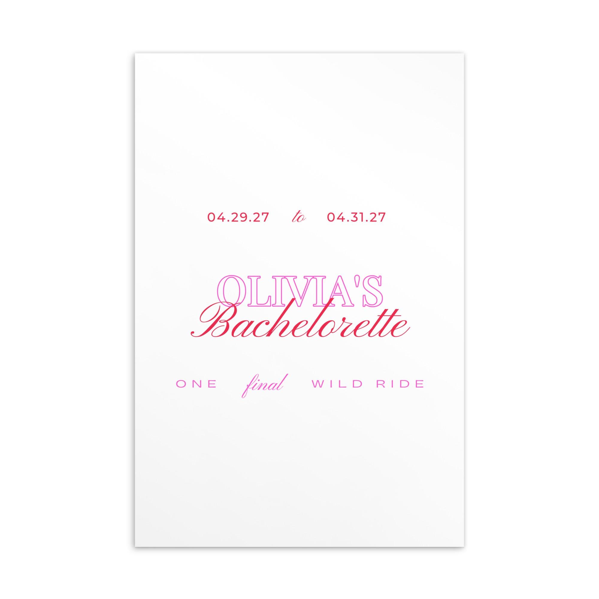 Bachelorette Invitation | Disco Cowgirl theme | One final ride