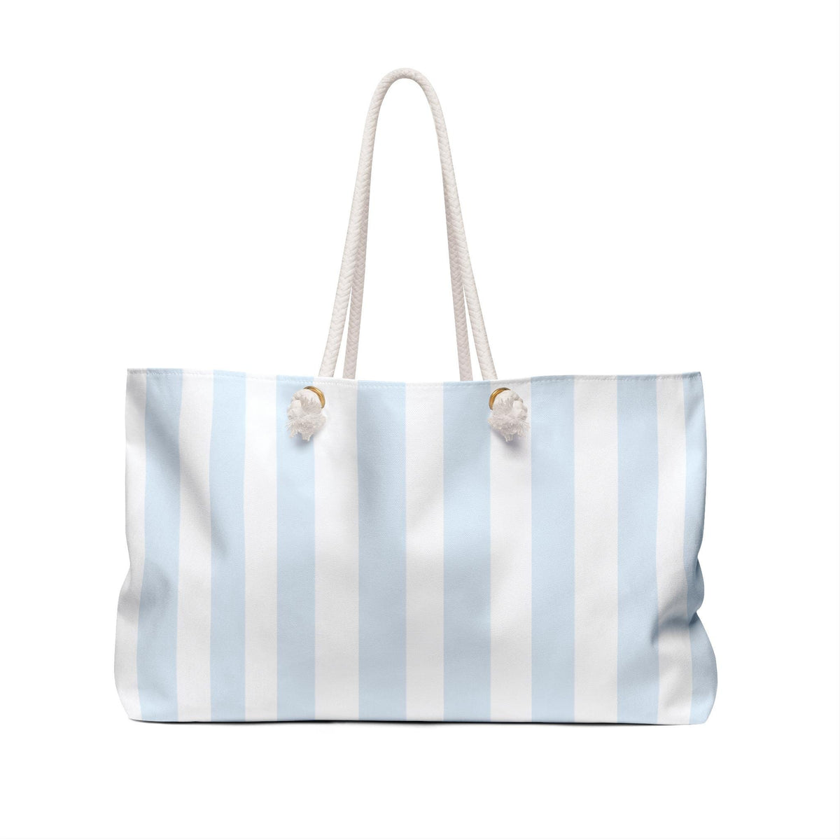 Coastal Collection Personalized Weekender Tote | Stripes & Coastal Blue Beach Graphics