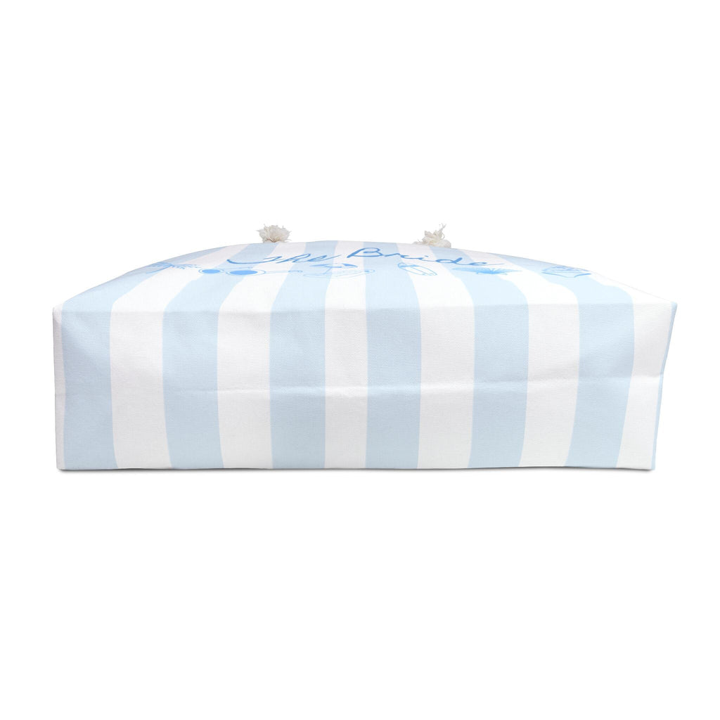 Coastal Collection Personalized Weekender Tote | Stripes & Coastal Blue Beach Graphics