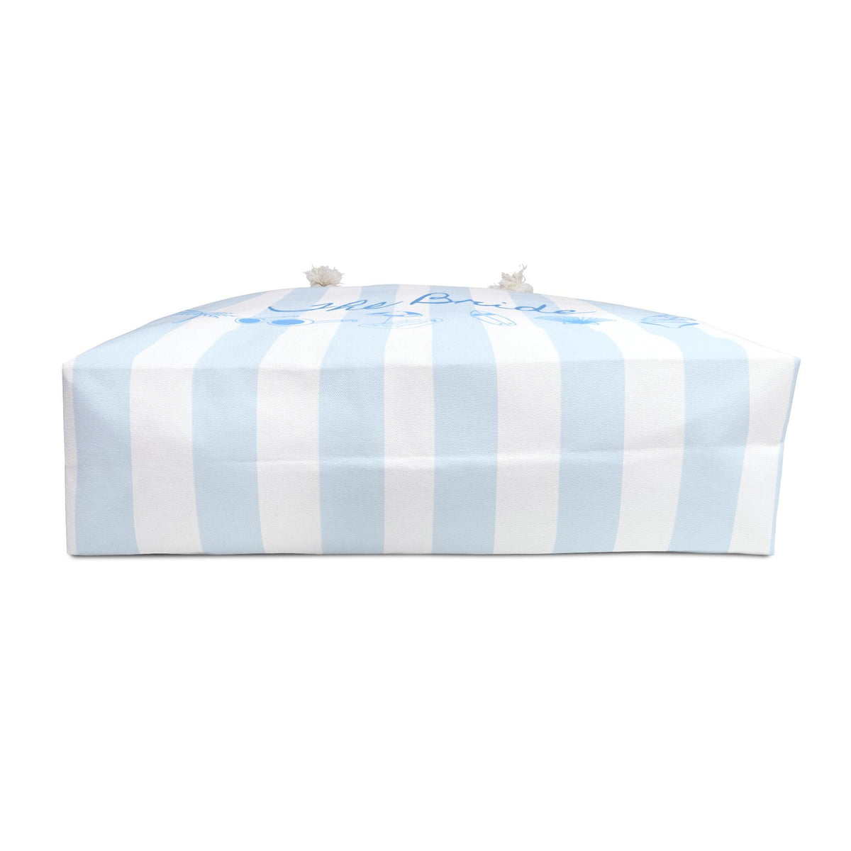 Coastal Collection Personalized Weekender Tote | Stripes & Coastal Blue Beach Graphics