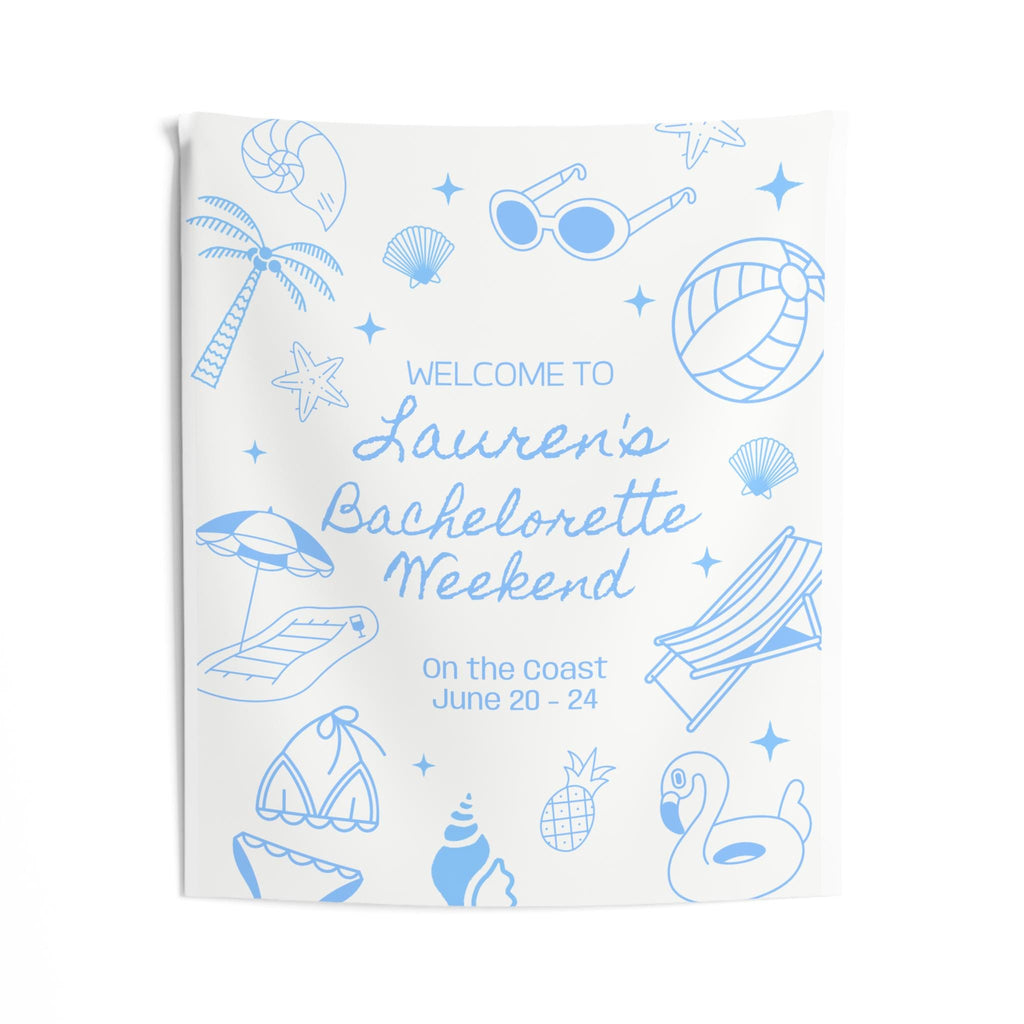 Coastal Bachelorette Welcome Banner| Personalized Beach Disco