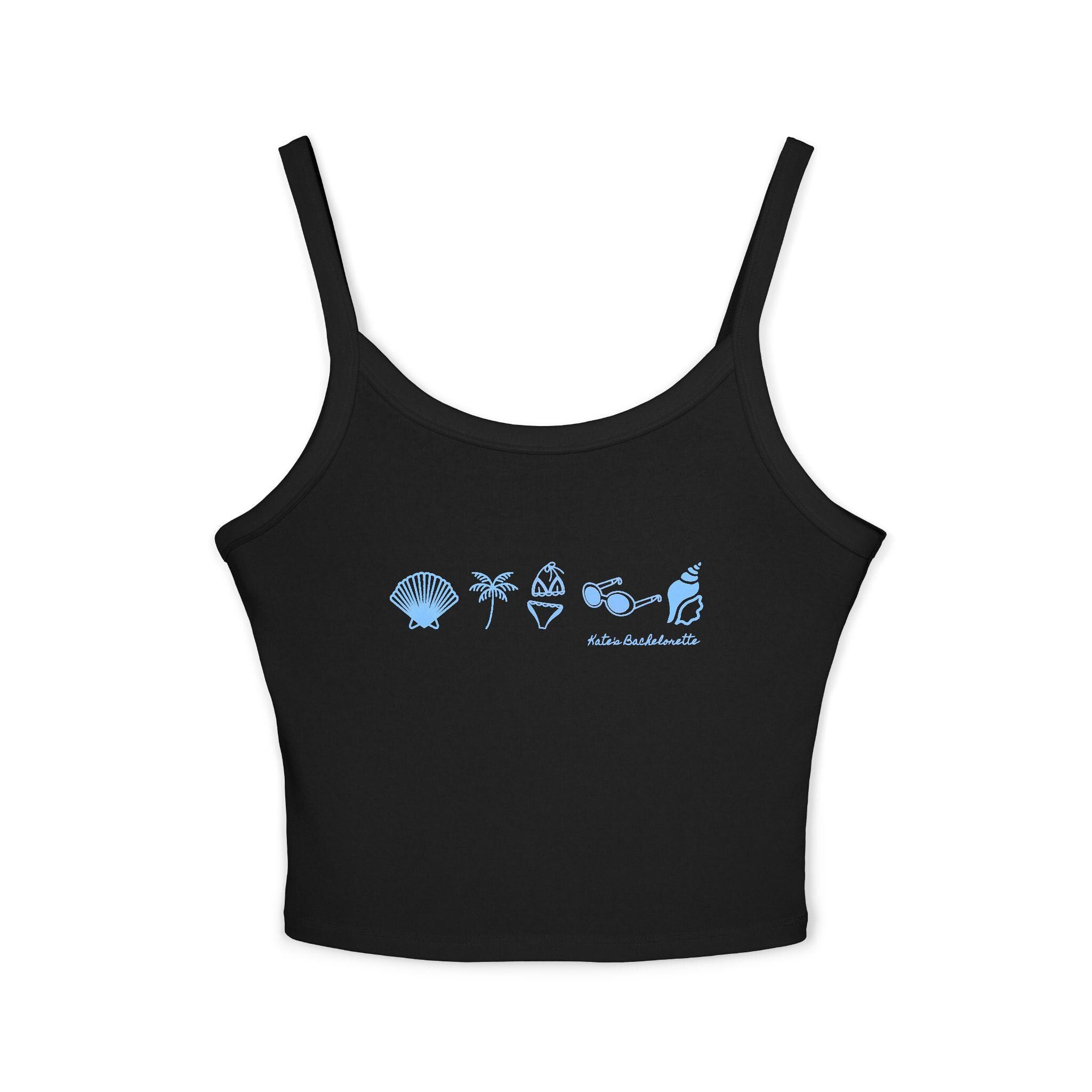 Coastal Club Bachelorette Tank | Personalized, Beach Blue Icons