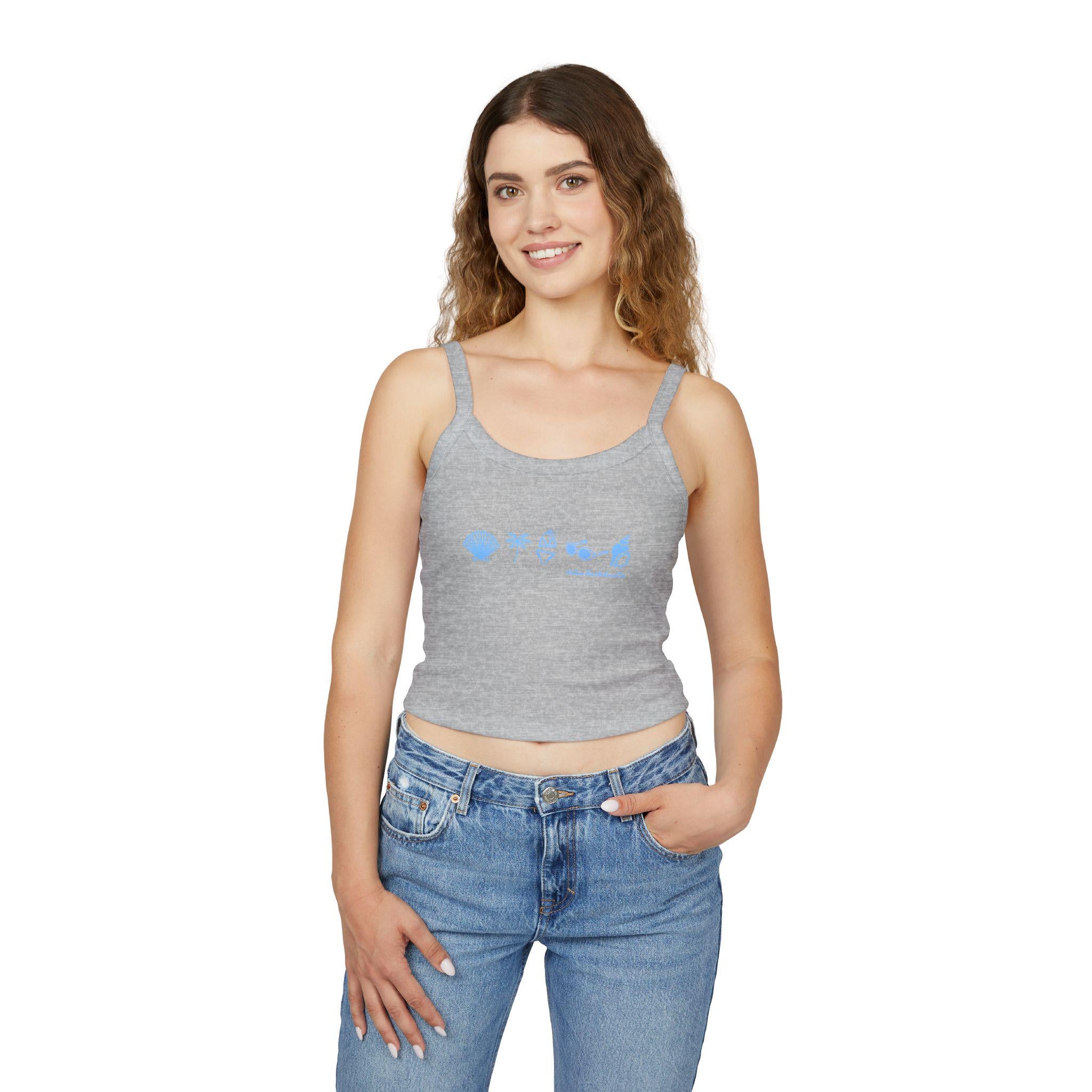 Coastal Club Bachelorette Tank | Personalized, Beach Blue Icons