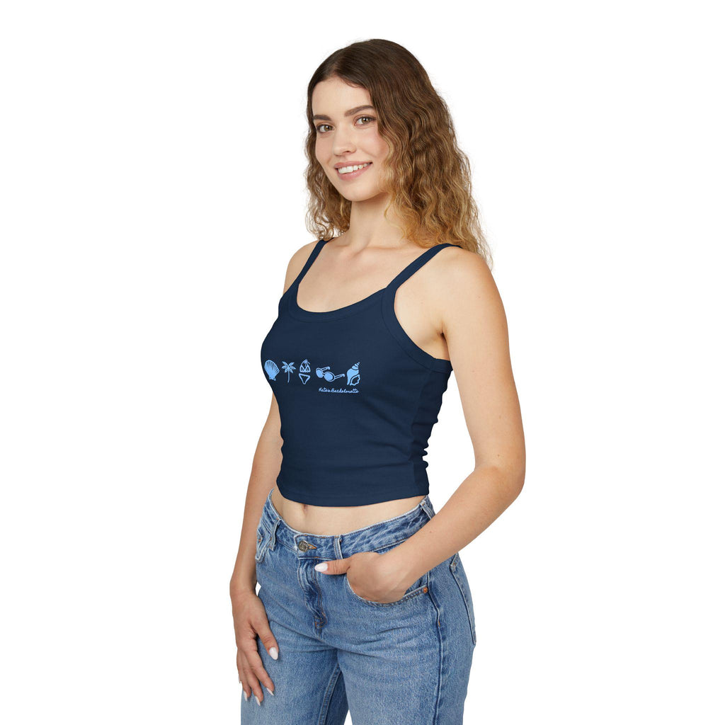Coastal Club Bachelorette Tank | Personalized, Beach Blue Icons