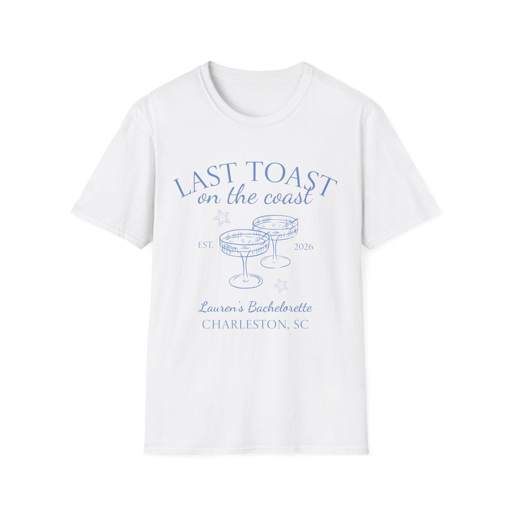 Last Toast on the Coast T-Shirt | Bachelorette Coastal Personalize Tshirt