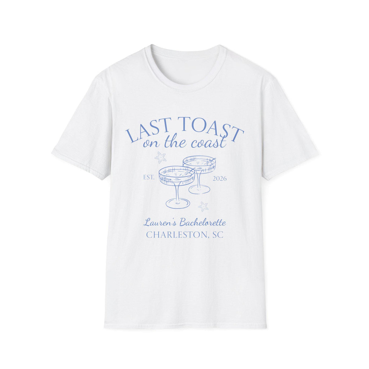 Last Toast on the Coast T-Shirt | Bachelorette Coastal Personalize Tshirt