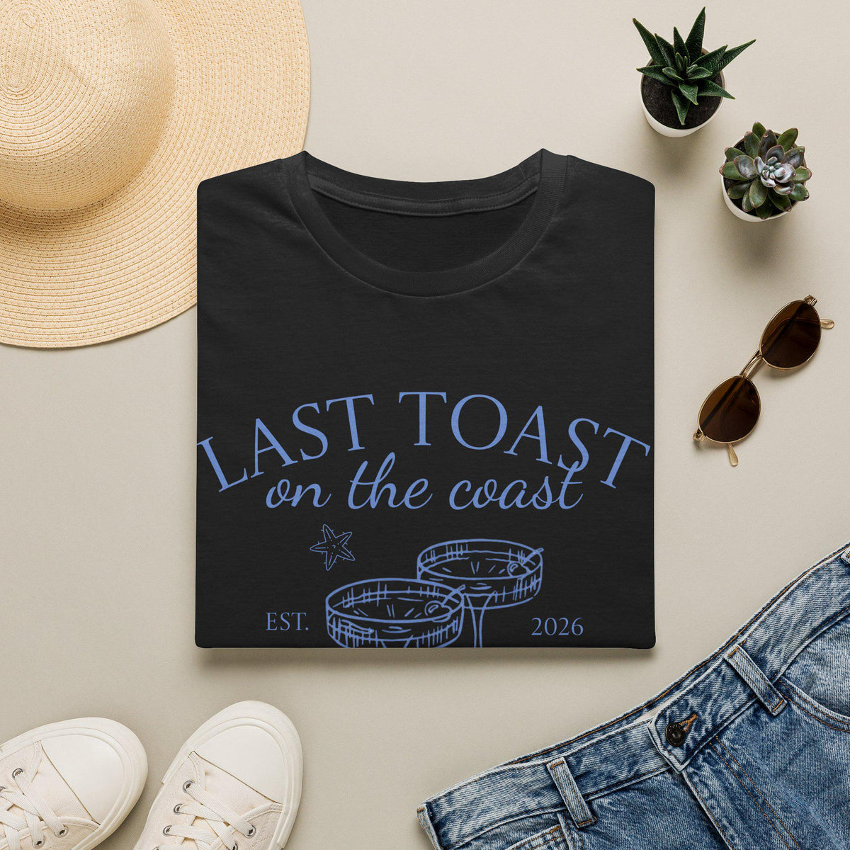 Last Toast on the Coast T-Shirt | Bachelorette Coastal Personalize Tshirt