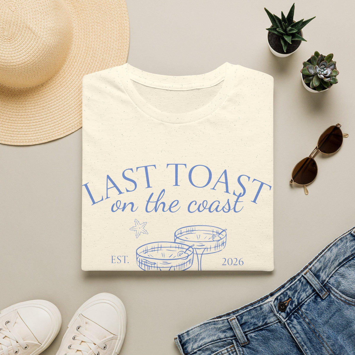 Last Toast on the Coast T-Shirt | Bachelorette Coastal Personalize Tshirt