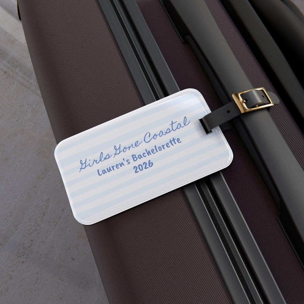 Bachelorette or Wedding  Personalized Luggage Tag | Girls Gone Coastal