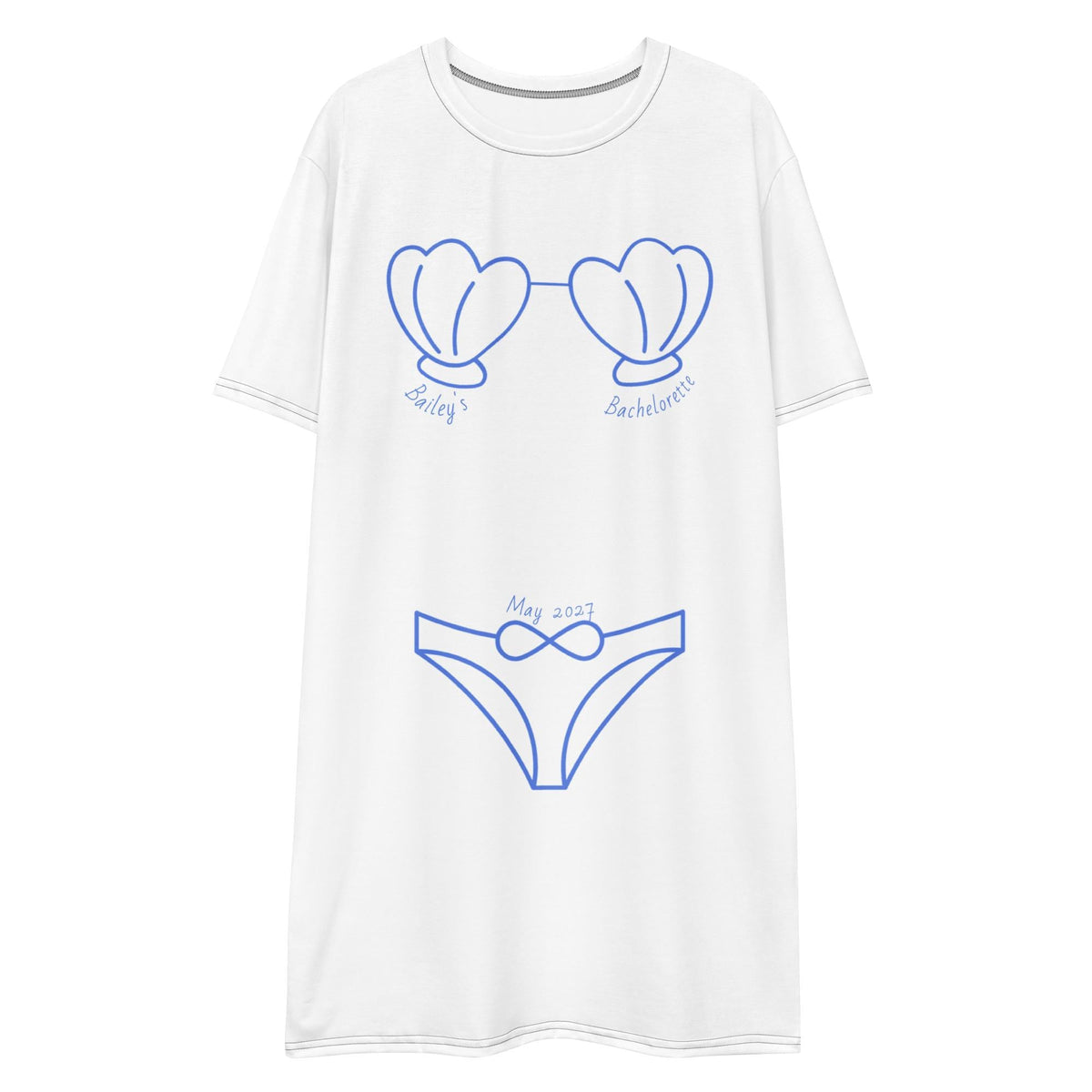 Coastal Bathing Suit Cover Up | Bachelorette Seashell Design