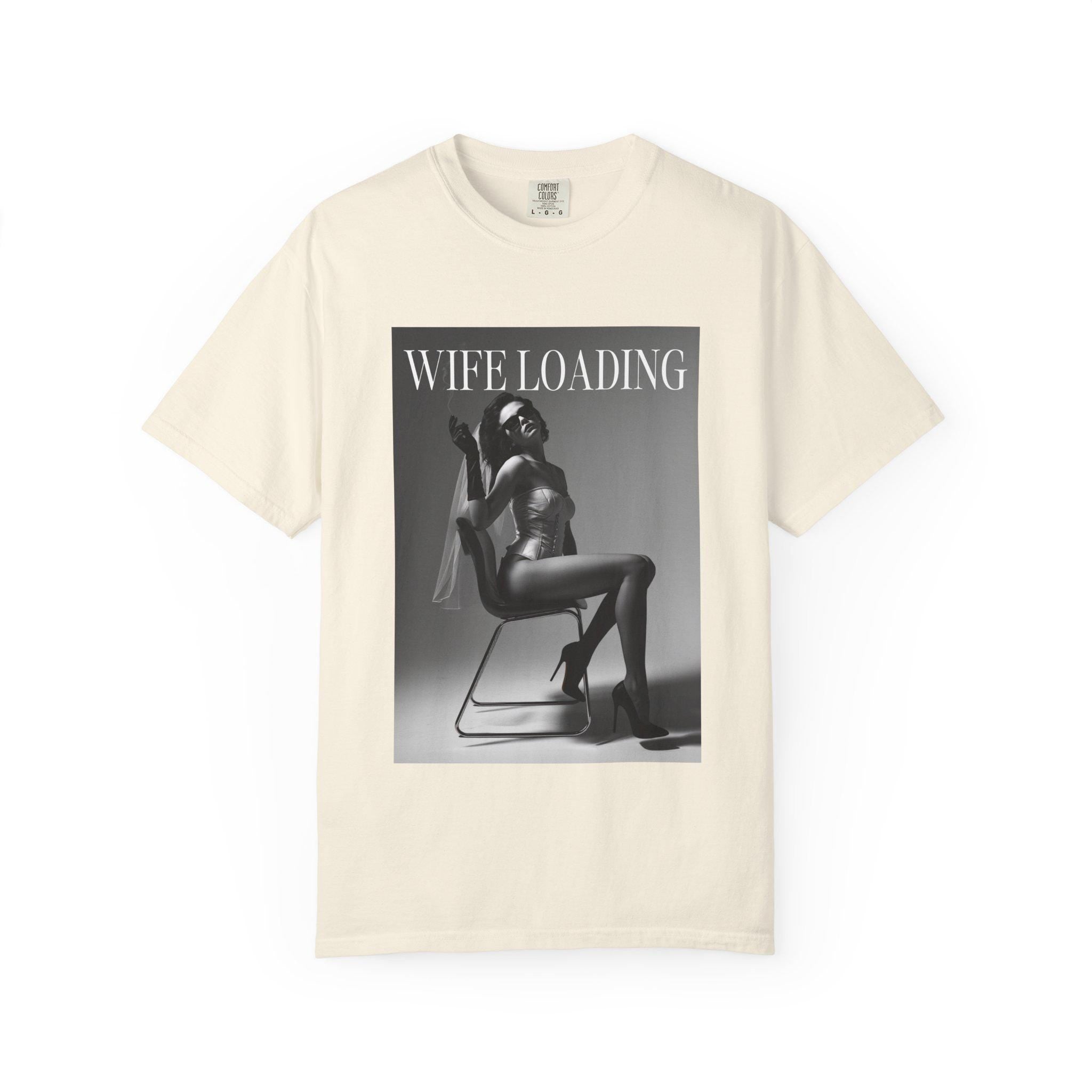 Wife Loading T-Shirt | Retro Pinup Silhouette