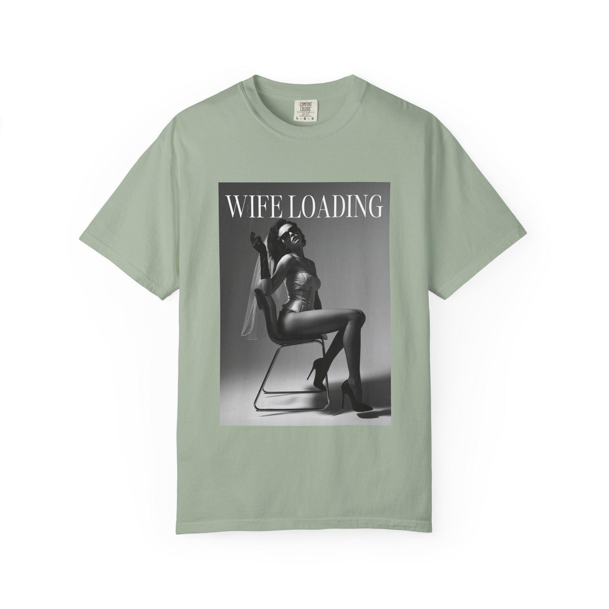 Wife Loading T-Shirt | Retro Pinup Silhouette