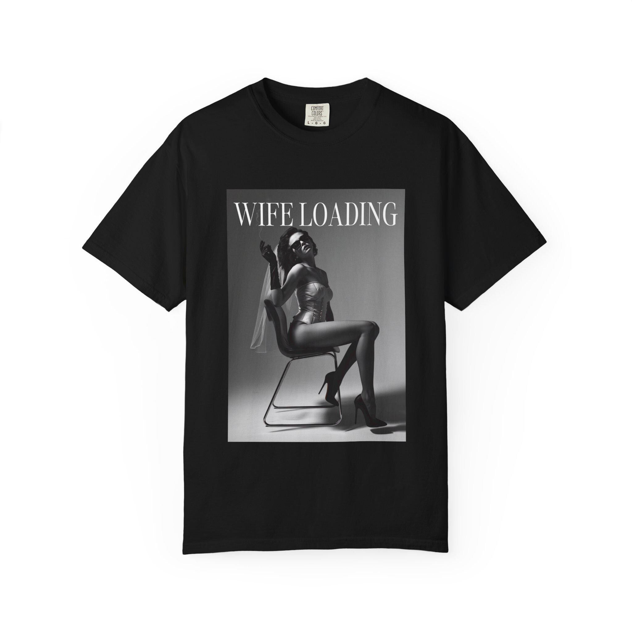 Wife Loading T-Shirt | Retro Pinup Silhouette