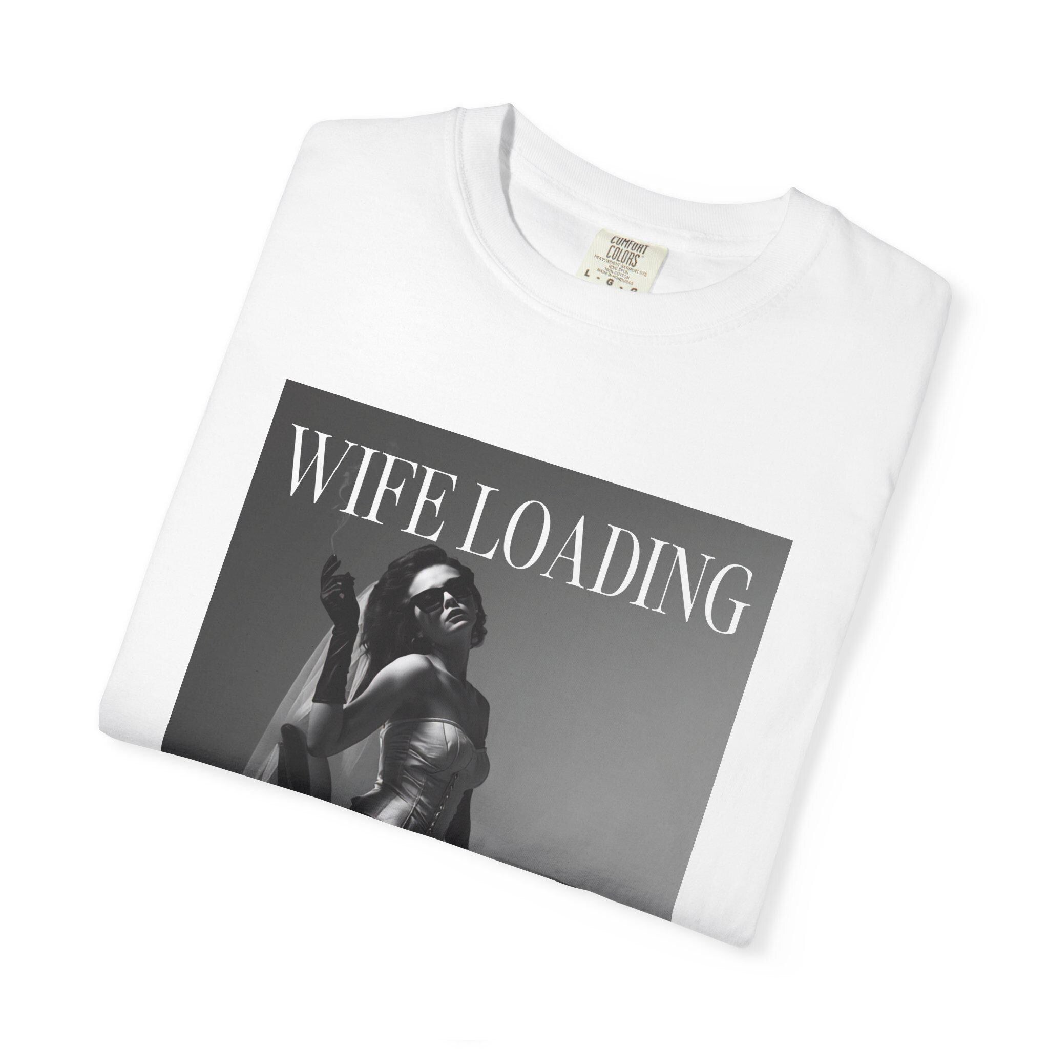 Wife Loading T-Shirt | Retro Pinup Silhouette