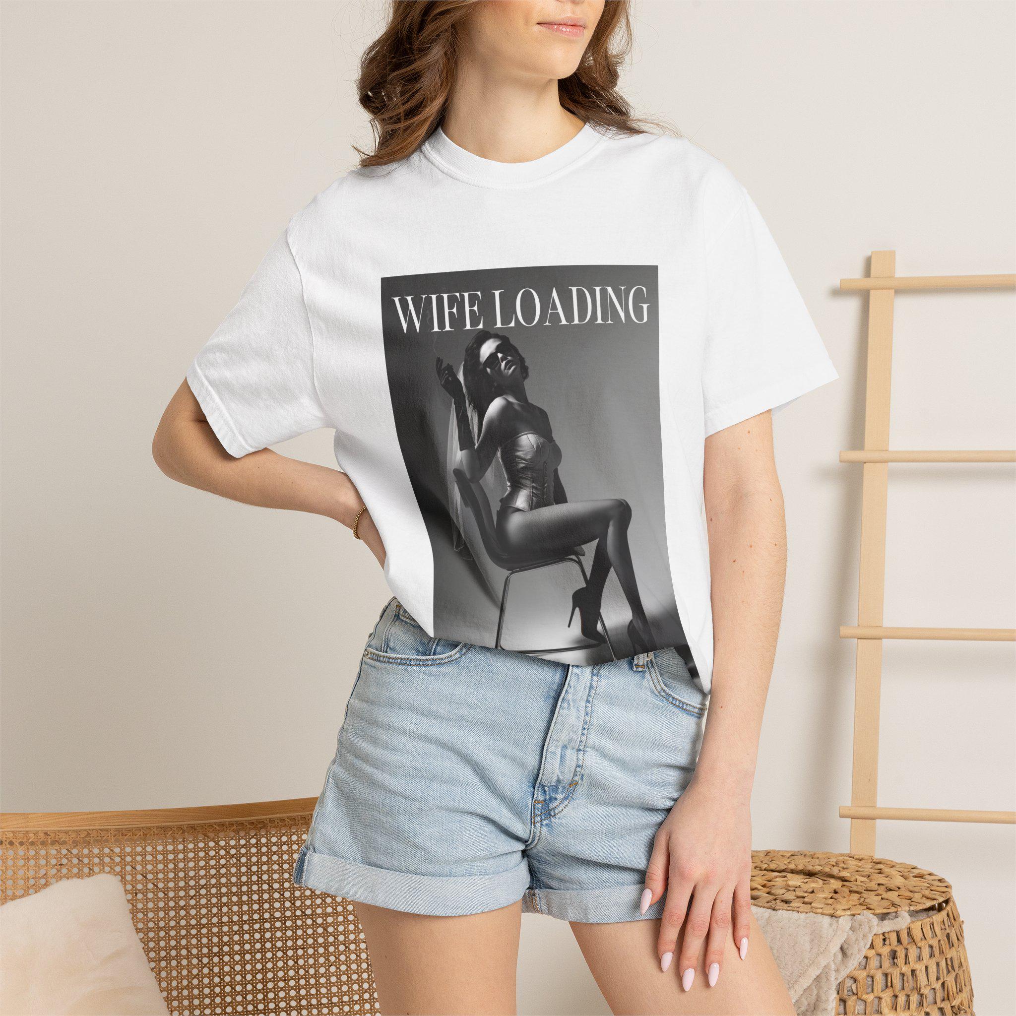 Wife Loading T-Shirt | Retro Pinup Silhouette