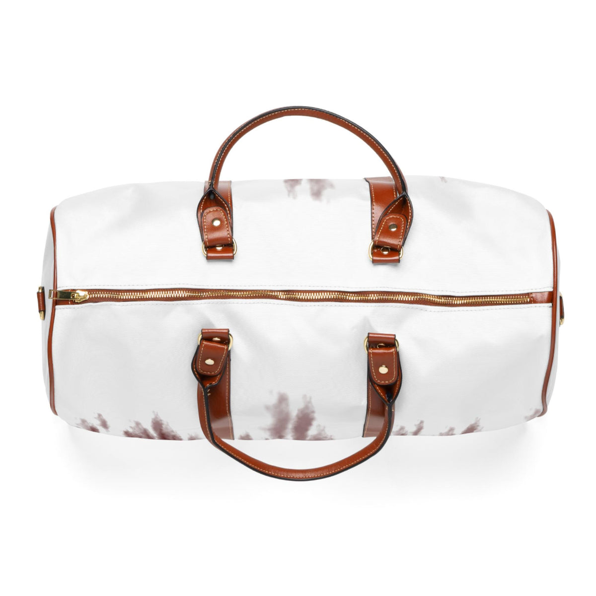 Maroon Watercolor Ombre Waterproof Travel Bag | Duffle, Weekender