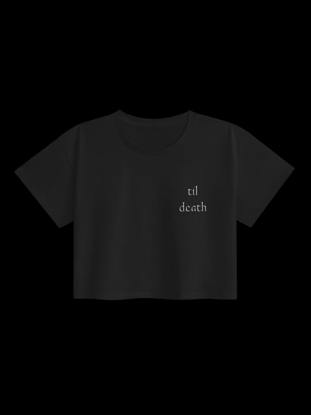 til death bride crop top