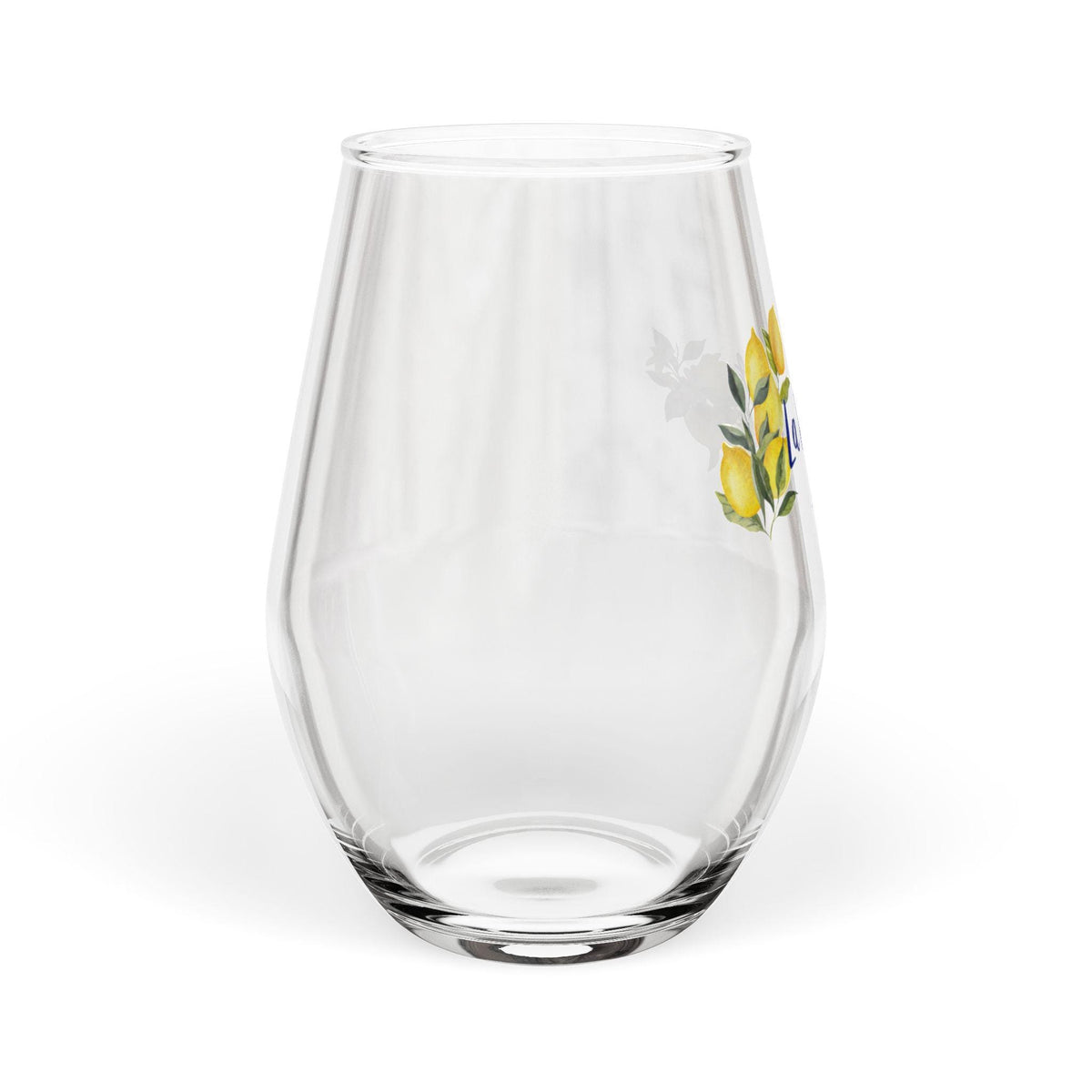 Stemless Bachelorette Wine Glass | Personalized | Lemon Floral
