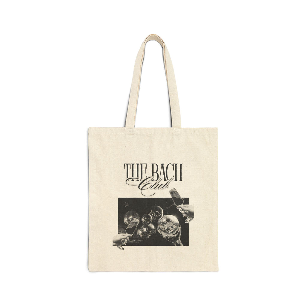 The Bach Club Tote Bag | Classical Music Graphic, Vintage Instrument Design