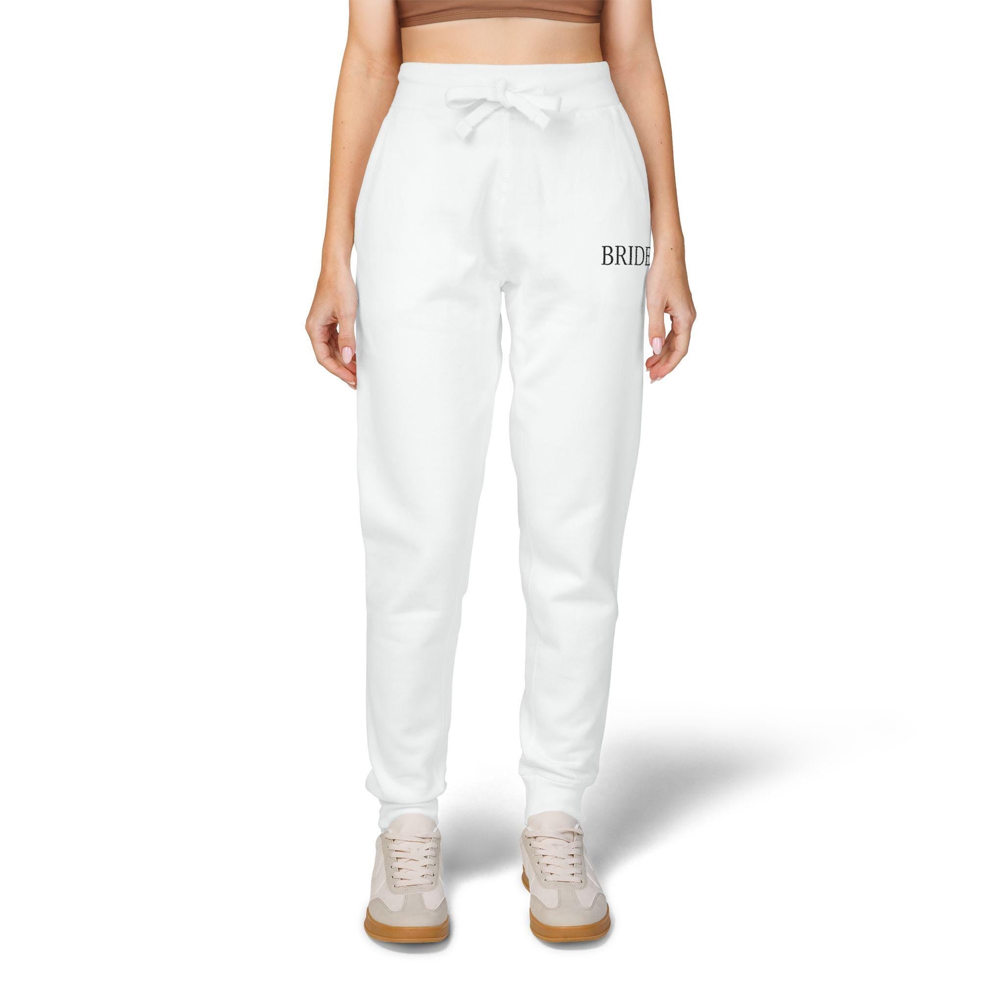 Bride embroidery sweatpants | Bridal loungewear, Bachelorette joggers