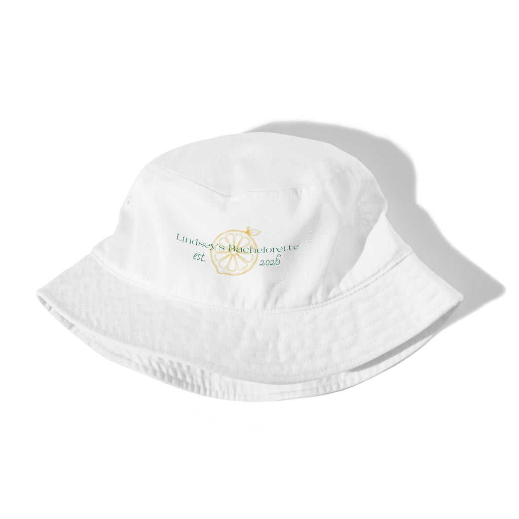 Bachelorette Bucket Hat | Personalized | Italian Lemon Theme