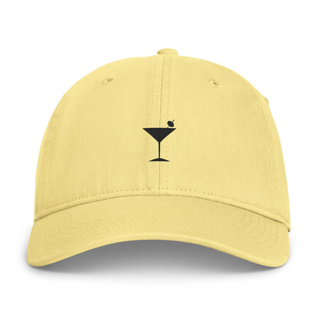 Martini Glass Embroidered Cap | Beachy Cocktail Hat
