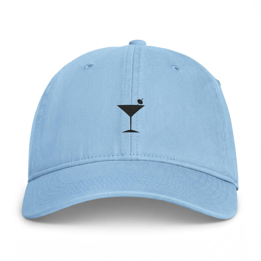 Martini Glass Embroidered Cap | Beachy Cocktail Hat