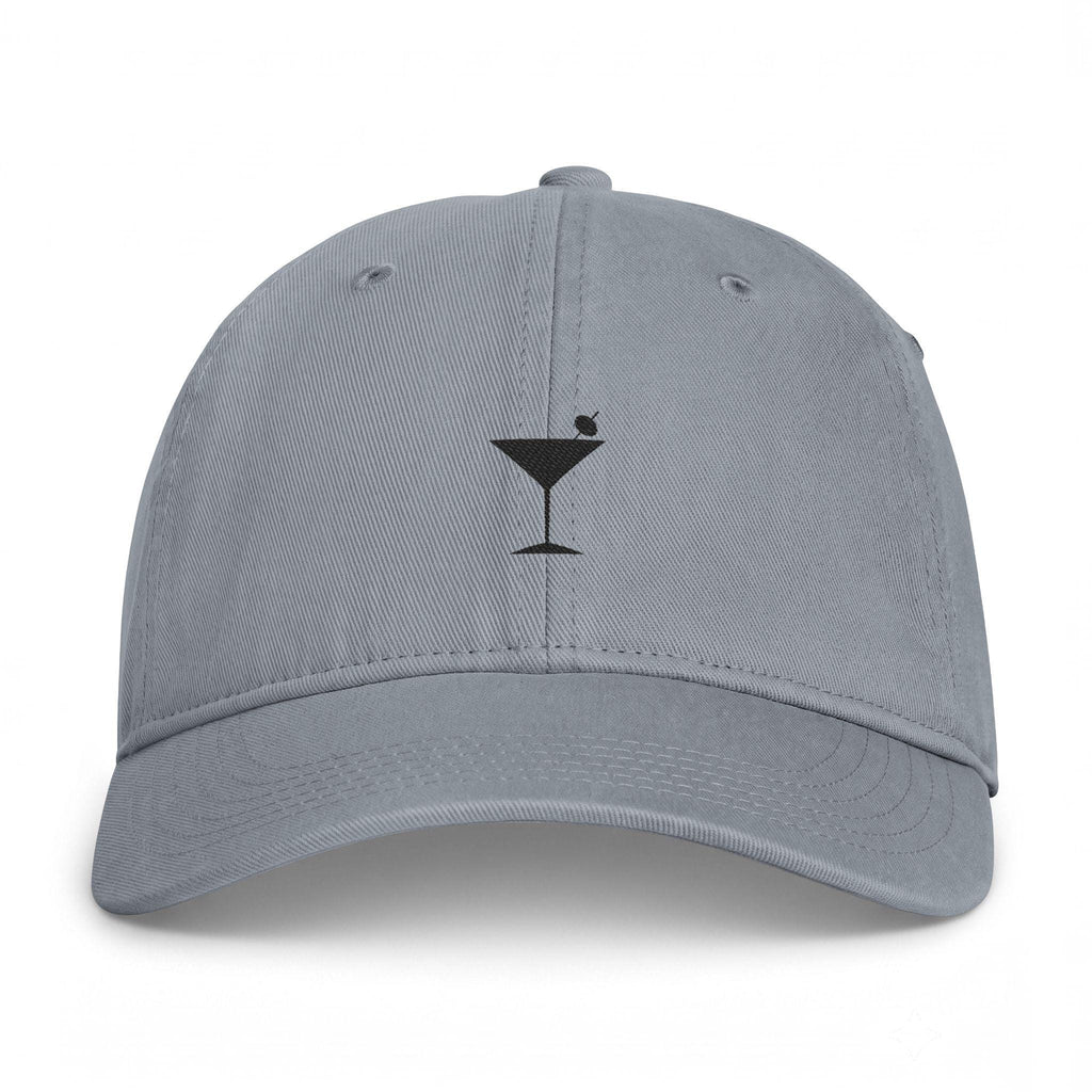 Martini Glass Embroidered Cap | Beachy Cocktail Hat