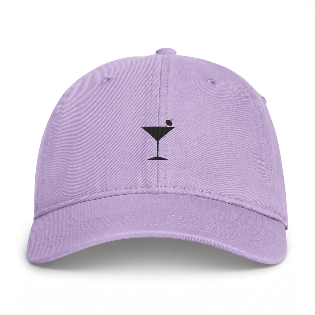 Martini Glass Embroidered Cap | Beachy Cocktail Hat