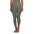 Olive Green High Waisted Yoga Leggings | Personalized Bachelorette Set | All-Over Print
