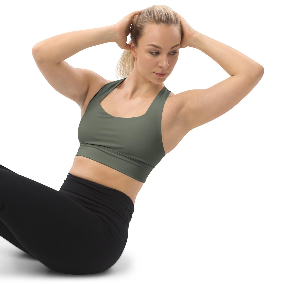 Olive Green Sports Bra | Bachelorette Set