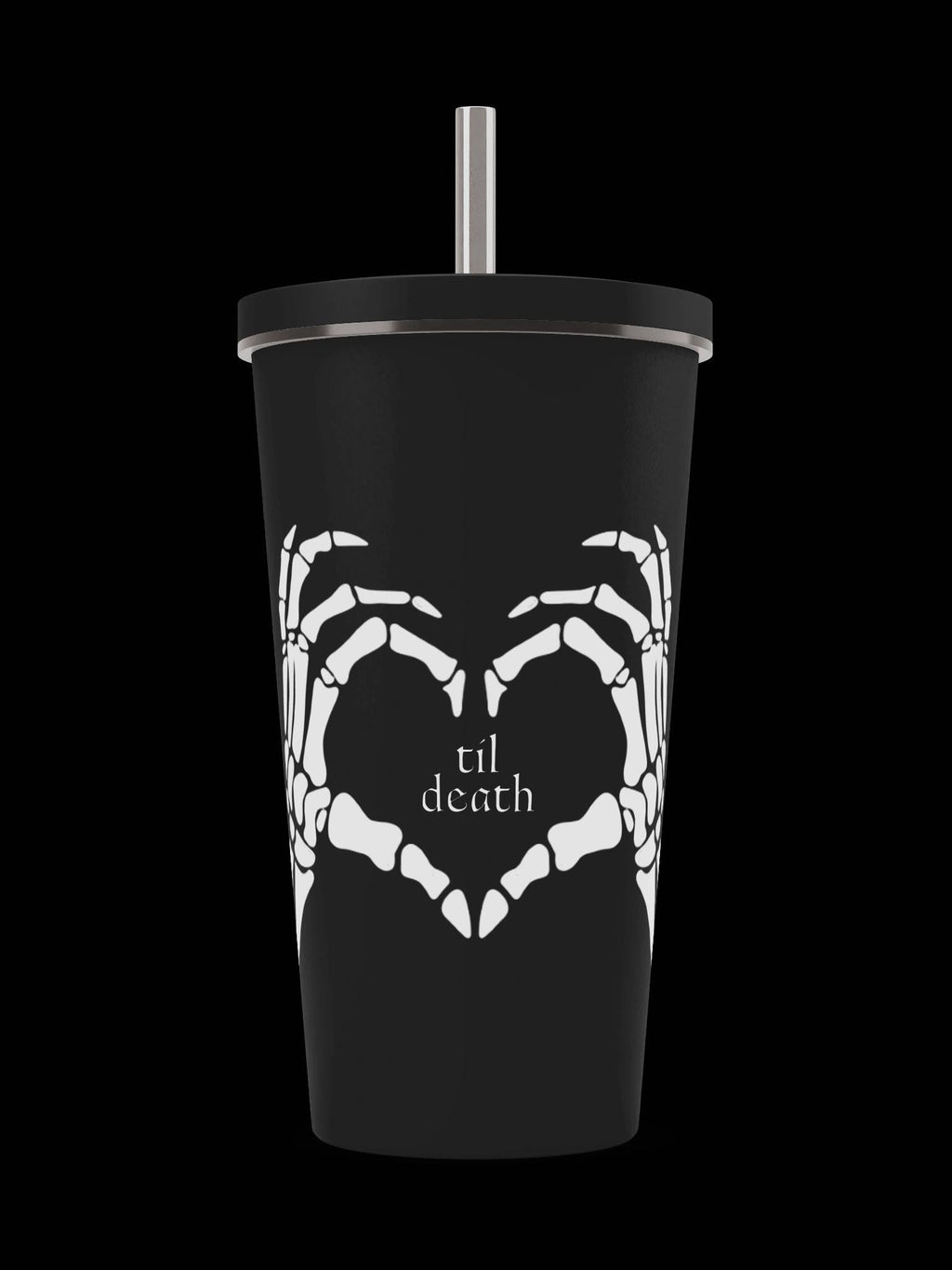 Tumbler with Straw, Til Death | Bride Drink Tumbler