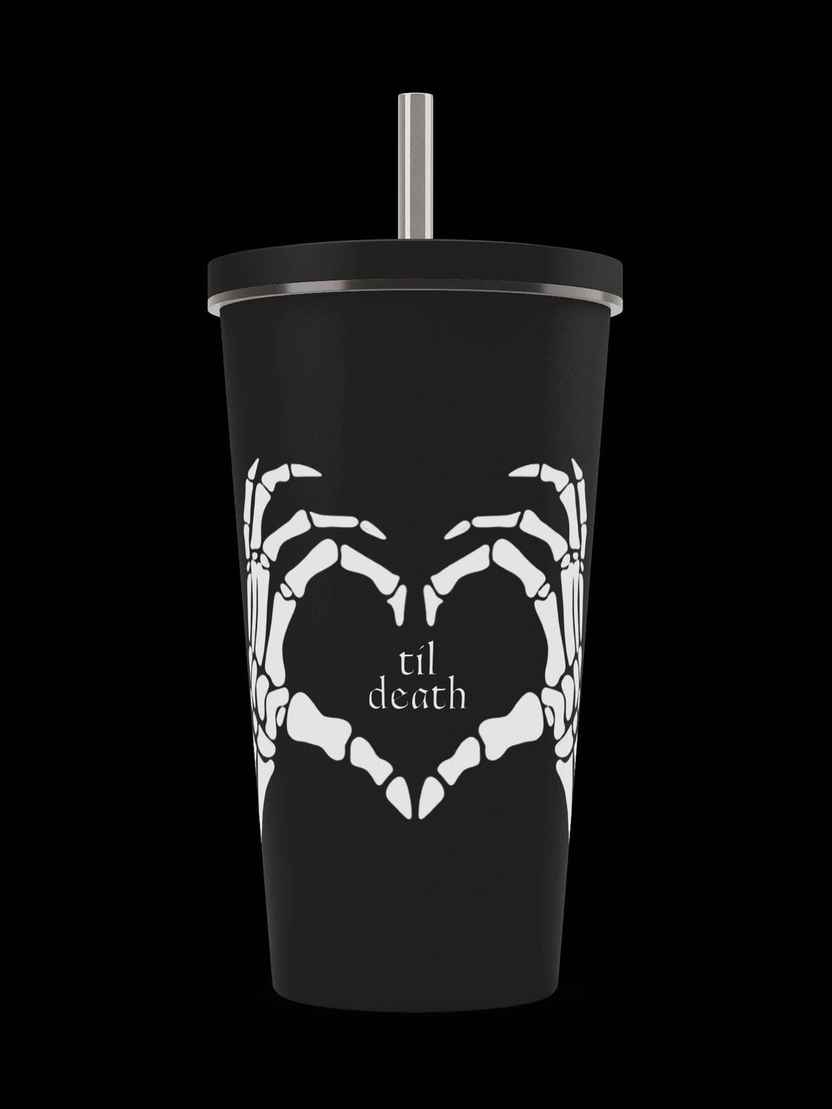 Tumbler with Straw, Til Death | Bride Drink Tumbler
