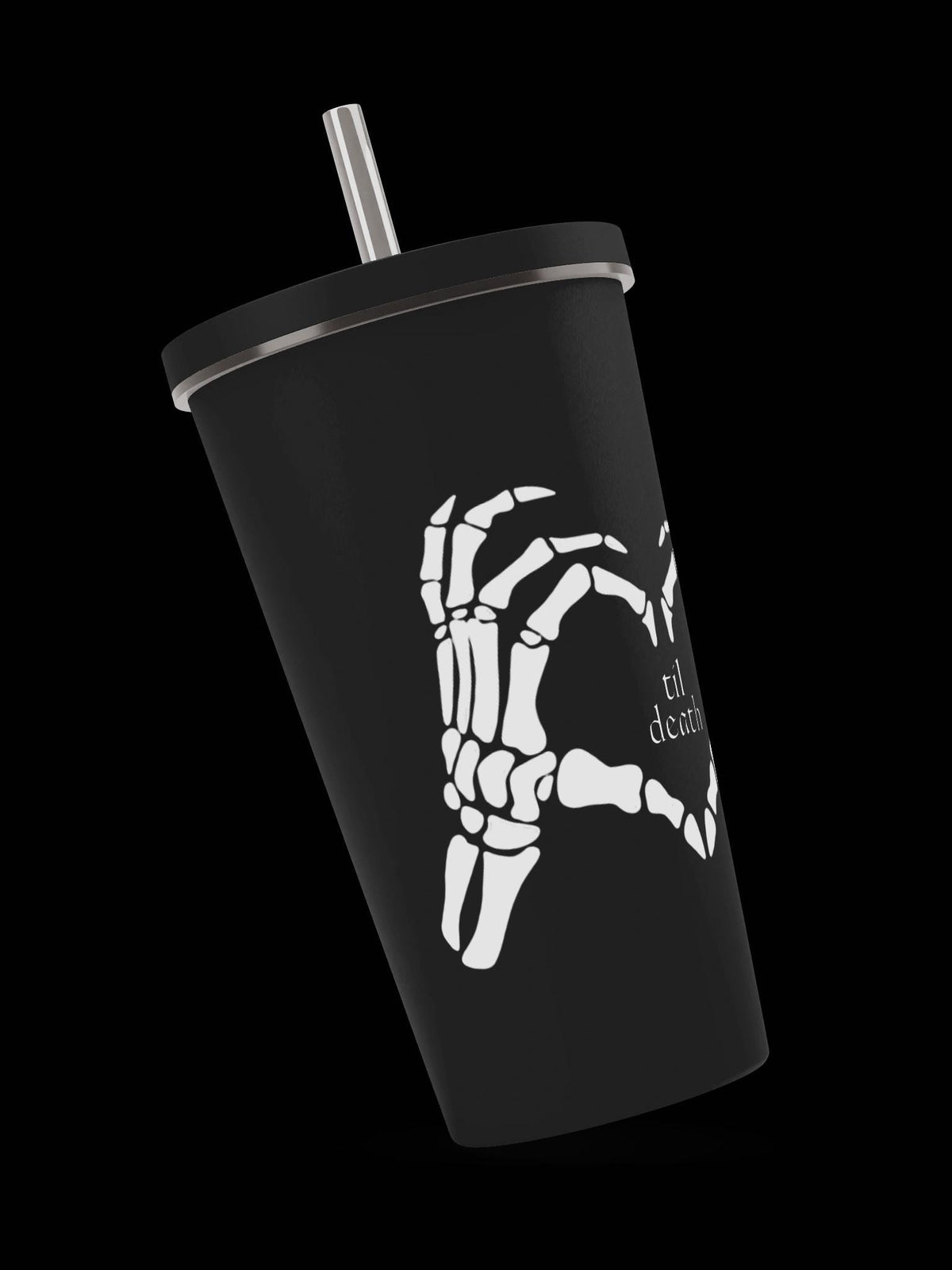 Tumbler with Straw, Til Death | Bride Drink Tumbler