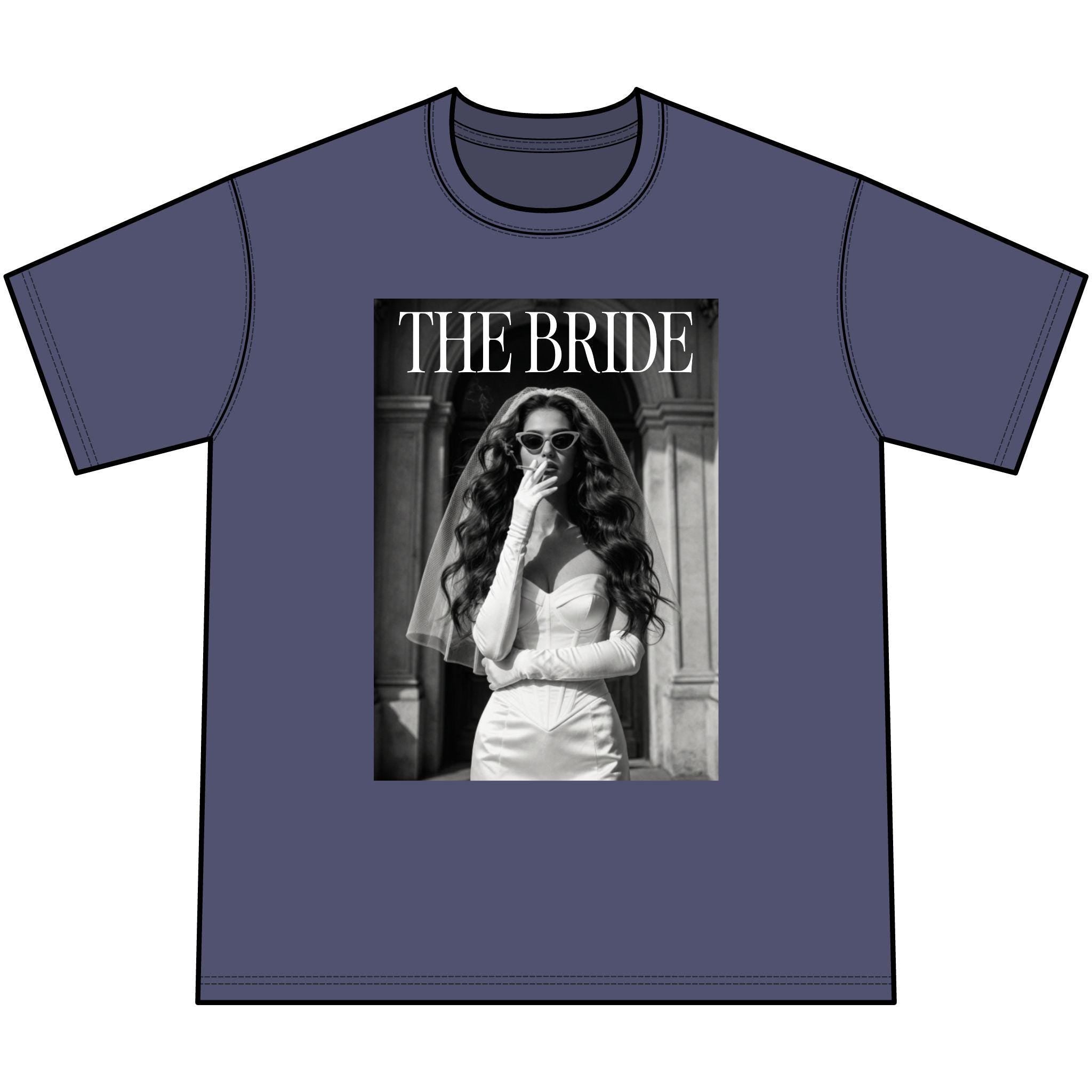 The Bride photo tee T-Shirt | Vintage bridal portrait graphic