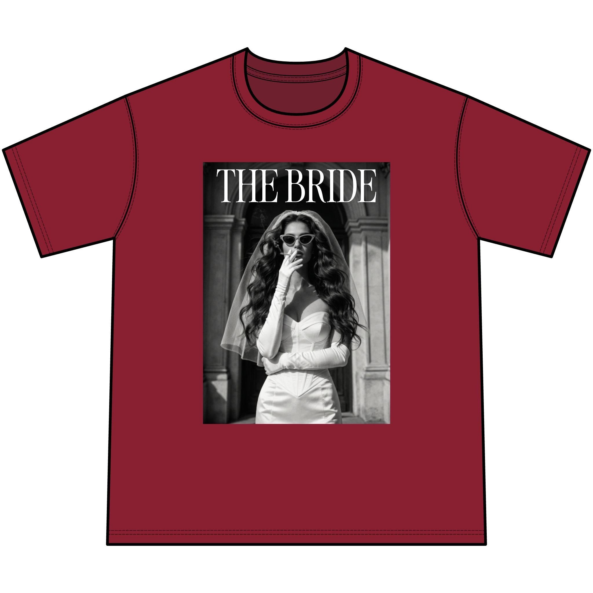 The Bride photo tee T-Shirt | Vintage bridal portrait graphic