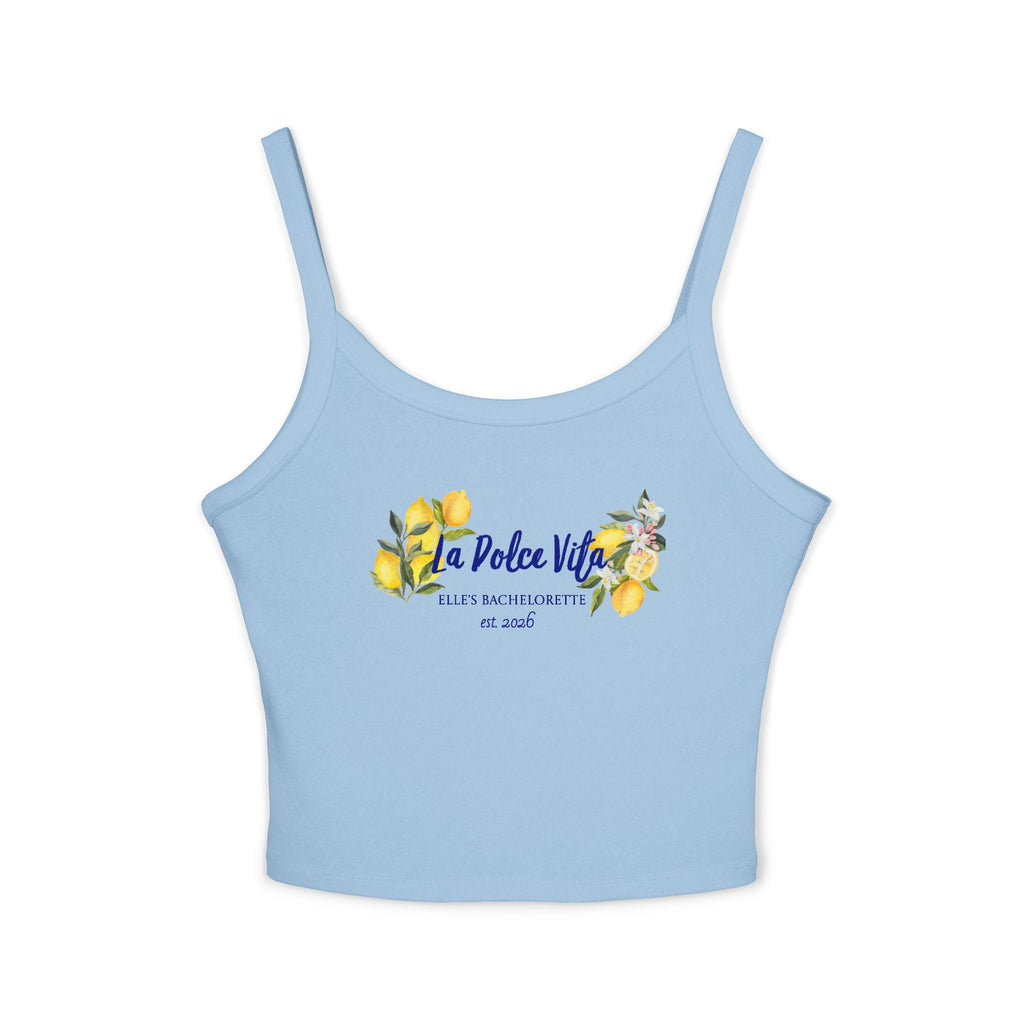 Bachelorette Tank | La Dolce Vita lemon floral personalized Graphic Tank