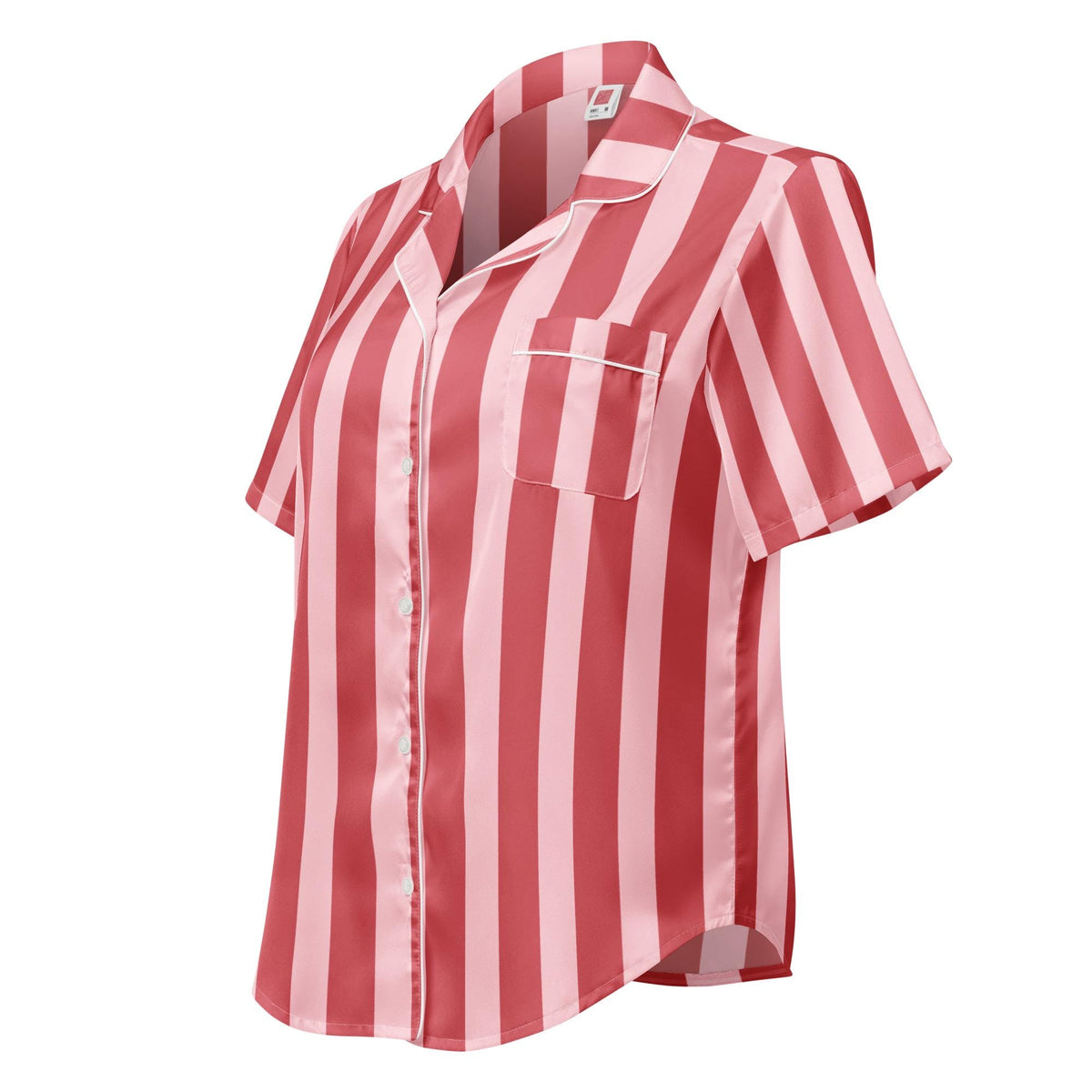 Silky Striped Pajama Top